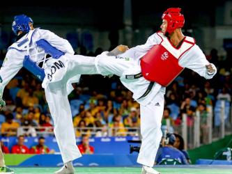 Taekwondo Fußschützer