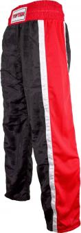 Kickboxhose Top Ten Mesh Schwarz-Rot 