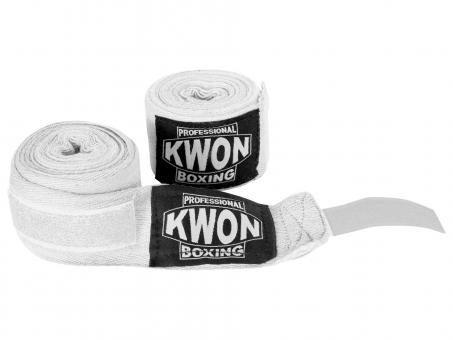 Boxbandagen Kwon 500cm unelastisch Weiß 
