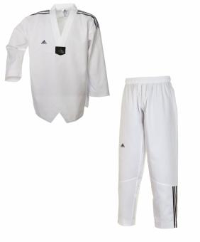 Taekwondo Anzug adidas "Adiclub" weißes Revers 