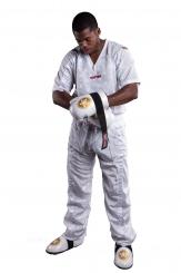 Kickboxhose Top Ten Mesh Weiß 