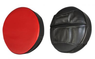 Handpratze Kunstleder Rot-Schwarz (Stück) 