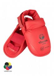 Karate Fußschützer Tokaido WKF Rot 