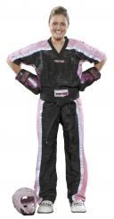 Kickboxhose Top Ten Mesh Schwarz-Pink 