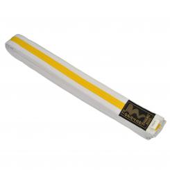 Budogürtel Weiß-Gelb 4cm Phoenix 