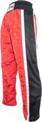 Kickboxhose Top Ten Mesh Rot-Schwarz 