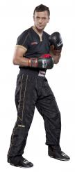 Kickboxhose Top Ten Schwarz-Gold 